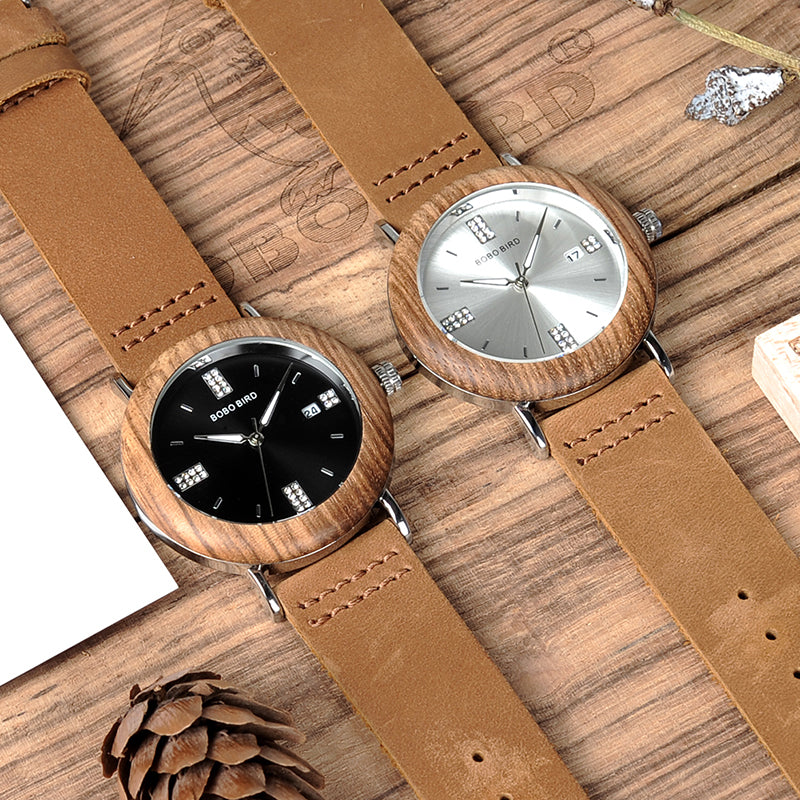 Unisex Wooden Watch with Calendar