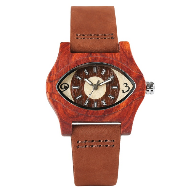 Eye Design Bamboo Wood Unisex Watches - wnkrs