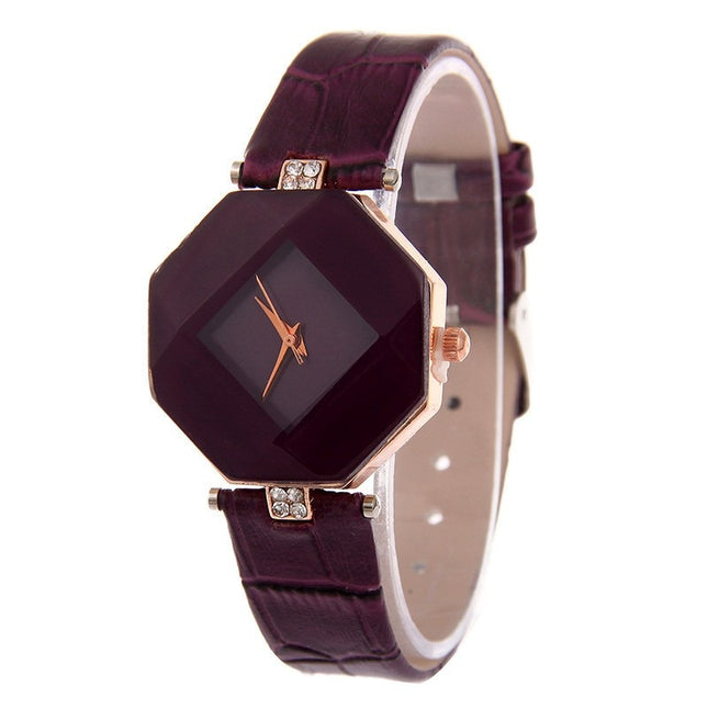Women's Quartz Watch with Leather Band - wnkrs