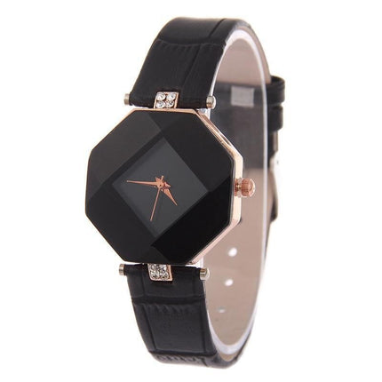 Women's Quartz Watch with Leather Band - wnkrs