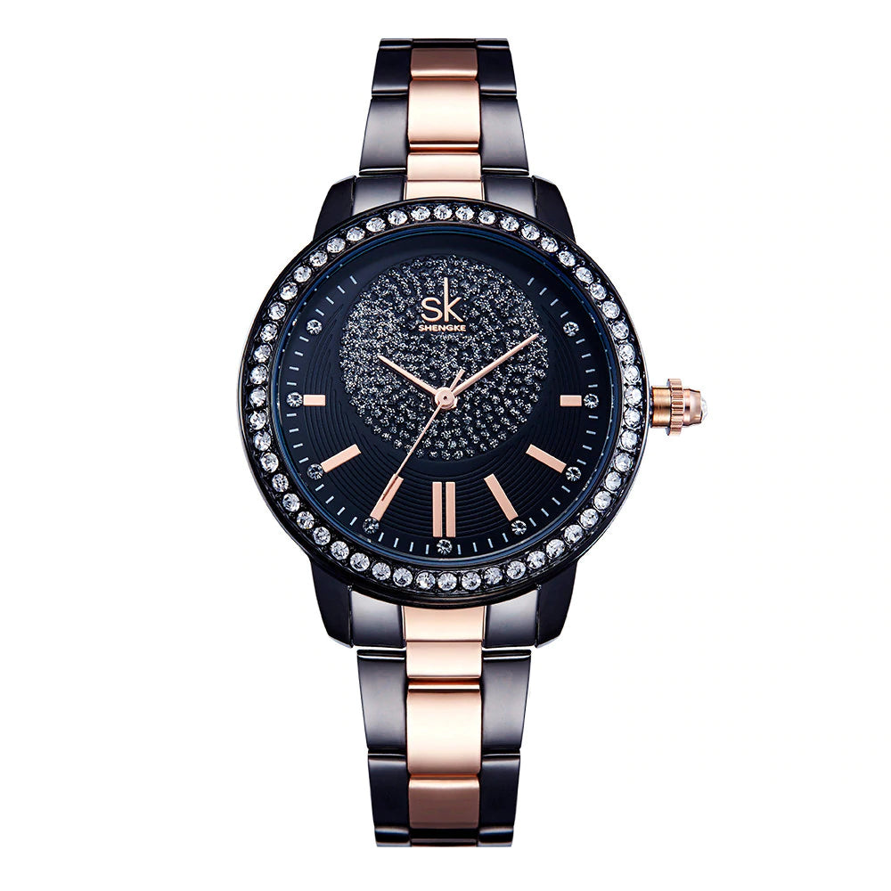 Women's Rhinestone Decor Quartz Wristwatches