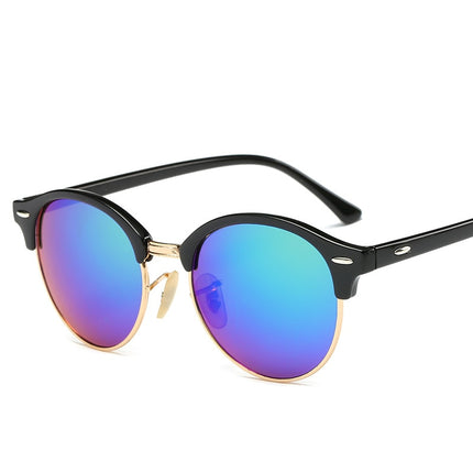 Women's Round Shaped Colorful Stylish Sunglasses - wnkrs
