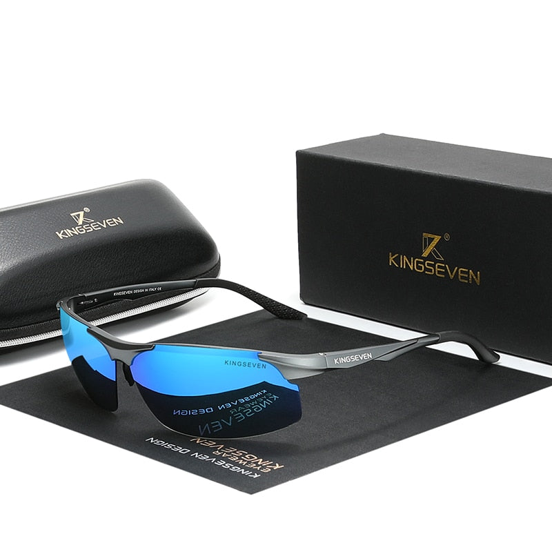 Men's Polarized Aluminum Frame Sunglasses