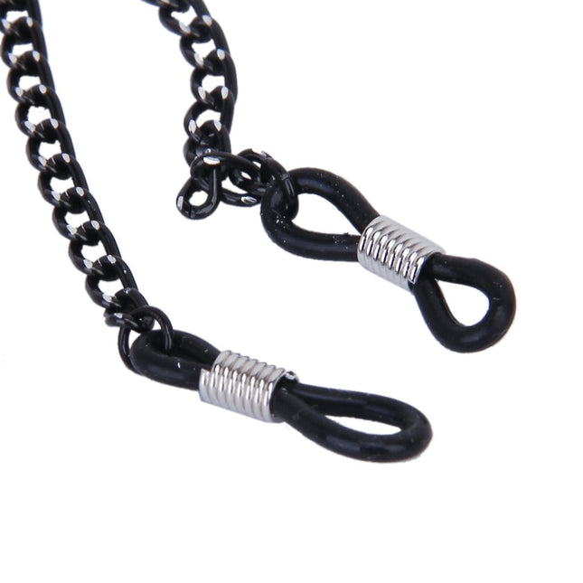 Adjustable Black Metal Glasses Chain - wnkrs