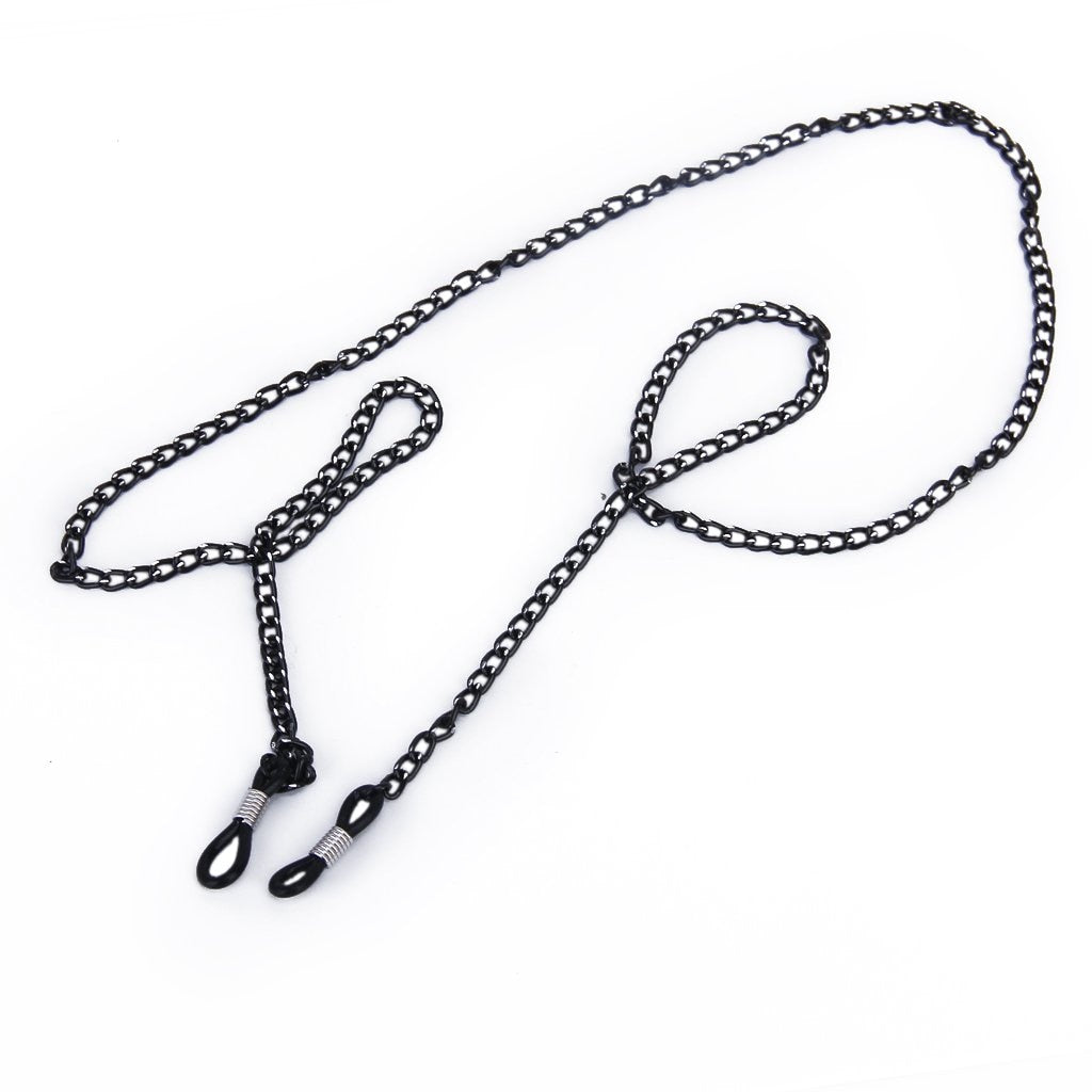 Adjustable Black Glasses Chain
