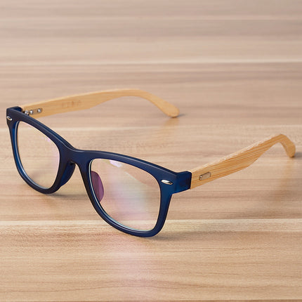 Clear Lens Bamboo Glasses - Wnkrs