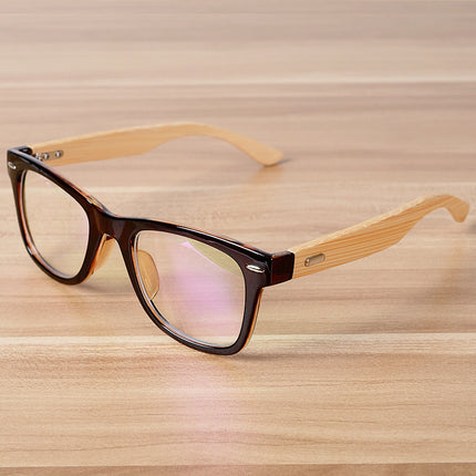 Clear Lens Bamboo Glasses - Wnkrs
