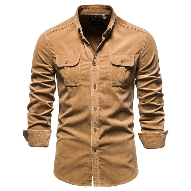 Men's Casual Velour Shirt - Wnkrs