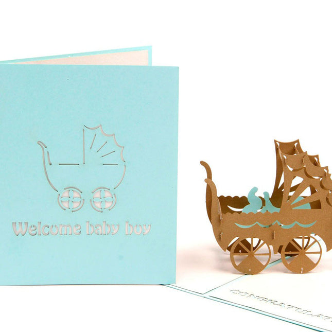 3D Cute Handmade Baby Party Invitation - wnkrs