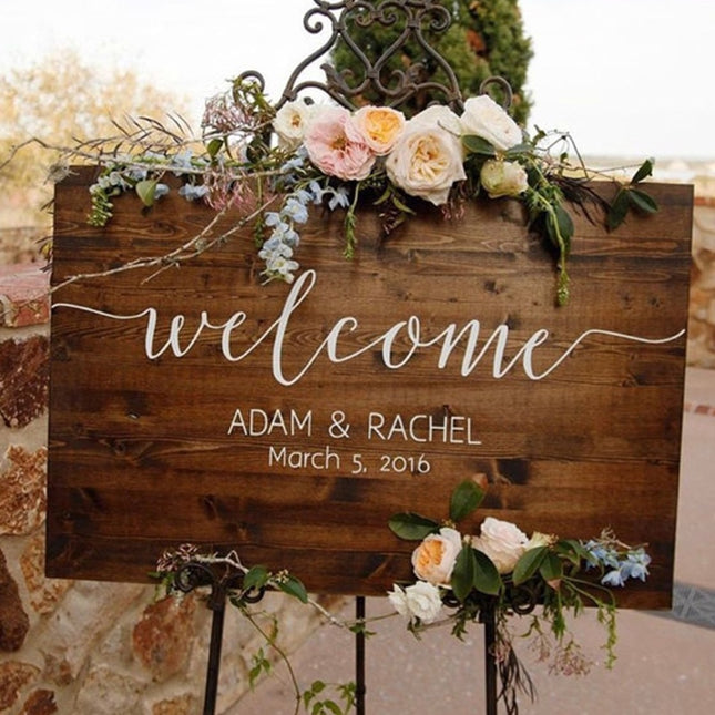 Elegant Welcome Sign for Wedding Party - Wnkrs