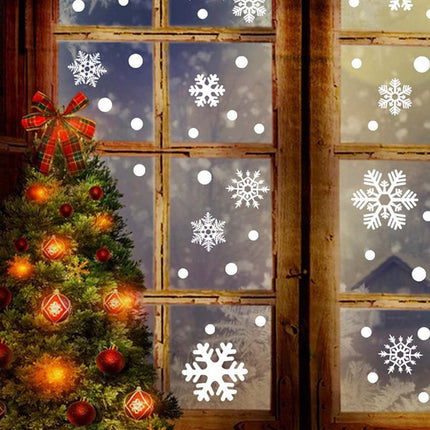 Christmas Snowflake Window Stickers 48 Pcs Set - wnkrs