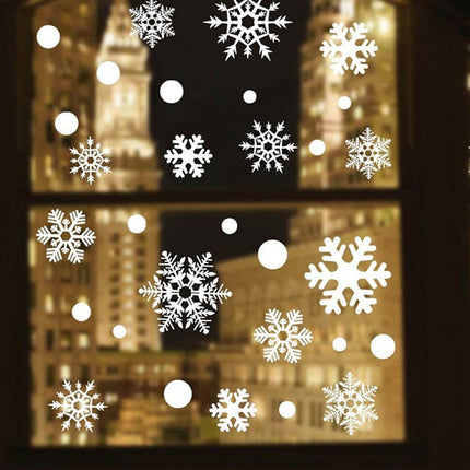 Christmas Snowflake Window Stickers 48 Pcs Set - wnkrs