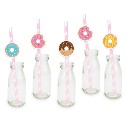Donut Decorated Drinking Straws Set - wnkrs