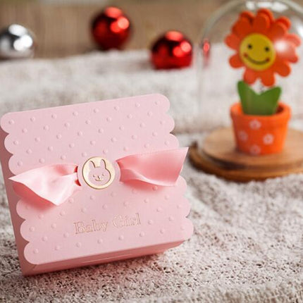 (50/100pcs) Bunny Bear Baby Boy/Girl Shower Gift Boxes - wnkrs