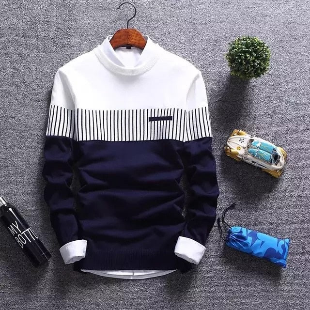 Men's Stripes Slim Fit Sweater