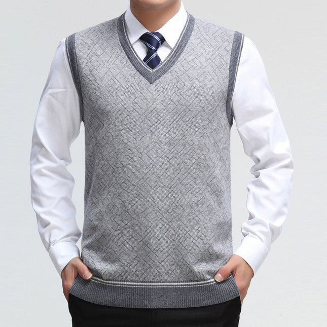 Men's Knitted Pullover Vest