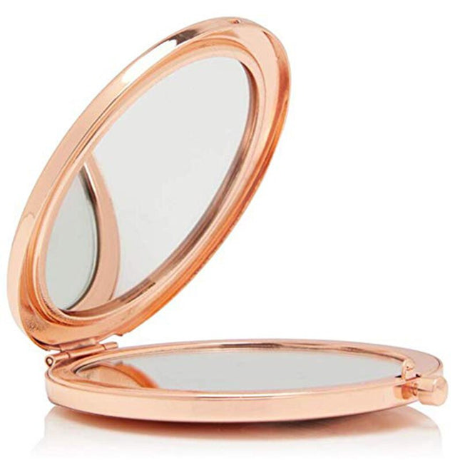 Decorative Compact Mirror Gift in Rose Gold