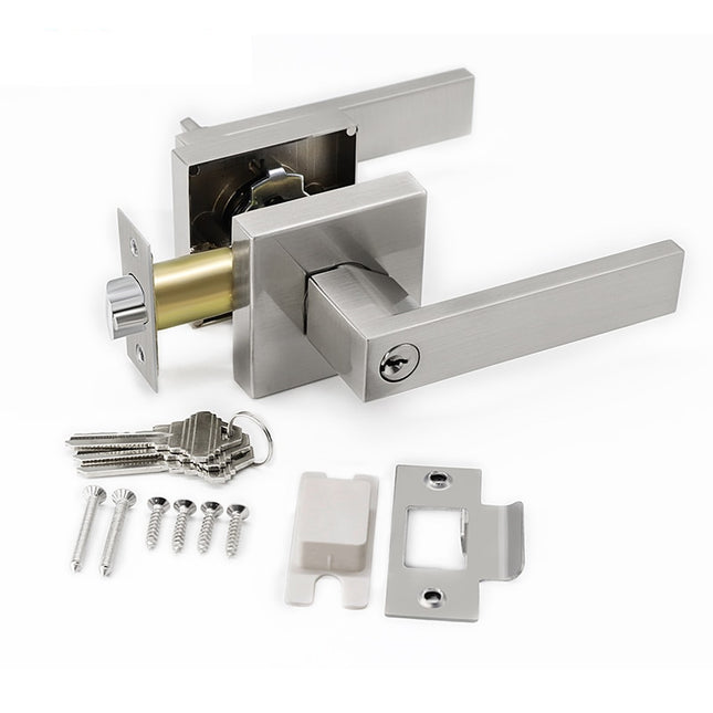 Square Internal Door Handle with Lock - wnkrs