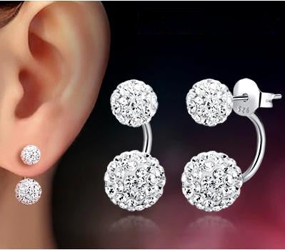 Fashion Silver Plated Earrings with Cubic Zirconia - wnkrs