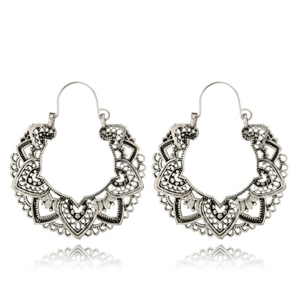 Women's Vintage Antique Silver Drop Earrings - Wnkrs