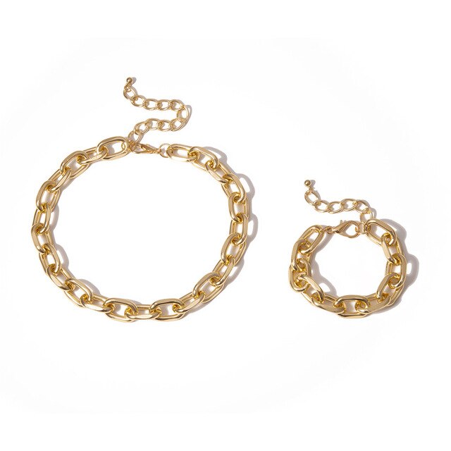 Hip-Hop Chain Stylized Jewelry Sets - Wnkrs