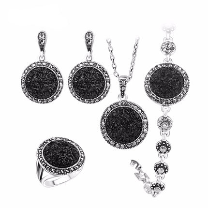 Luxury Vintage Silver Plated Women's Jewelry Set - Wnkrs