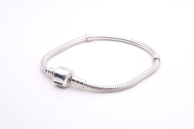 925 Sterling Silver Snake Chain Bangle - wnkrs