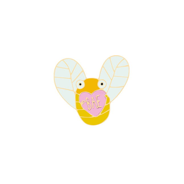 Cartoon Bee Enamel Brooch - Wnkrs