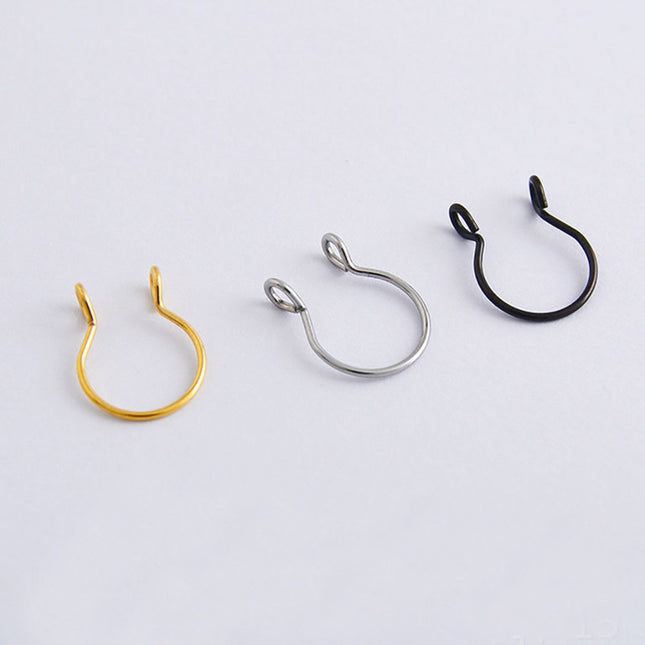 Fashion U Shaped Fake Nose Ring - Wnkrs