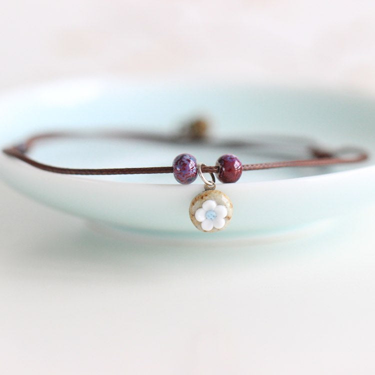 Bohemian Ceramic Beads Women's Anklet