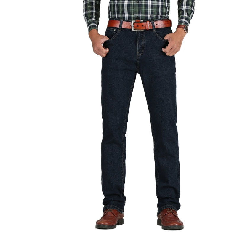 Men's High Waisted Thick Classic Jeans