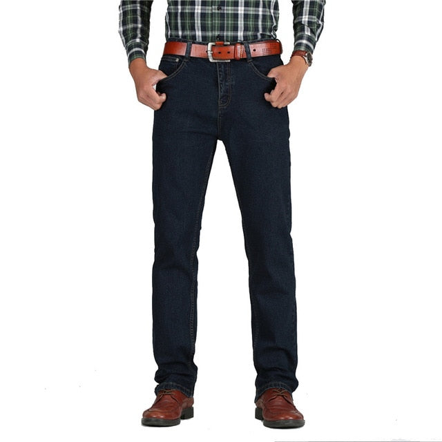 Men's High Waisted Thick Classic Jeans