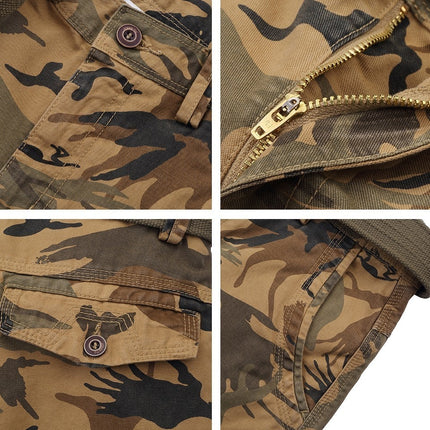 Camouflage Patterned Cargo Shorts - Wnkrs