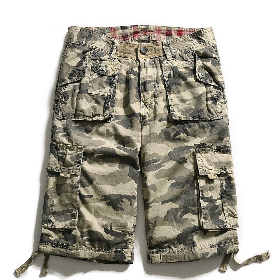 Men's Camouflage Casual Cotton Cargo Shorts