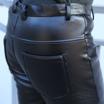 Men's Faux Leather Warm Pants - Wnkrs