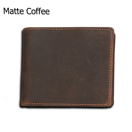 Men’s Vintage Compact Genuine Leather Wallet - Wnkrs