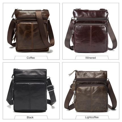 Men's Leather Messenger Bag - Wnkrs