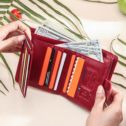 Women's Colorful Vertical Leather Wallet - Wnkrs