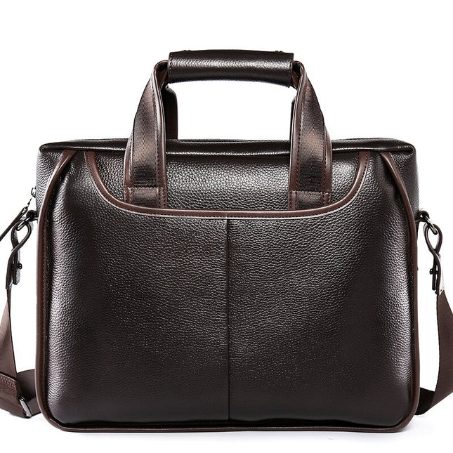 Business Styled Leather Handbag for Men