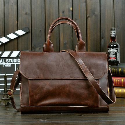 Men's Stylish Leather Briefcase - Wnkrs