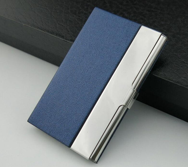 Men's Aluminum Leather Cardholder - Wnkrs