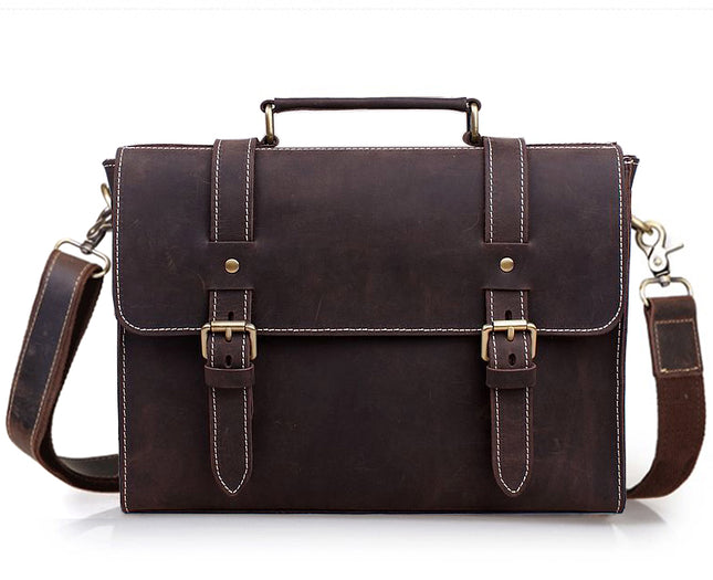 Men's Vintage Leather Briefcase - wnkrs