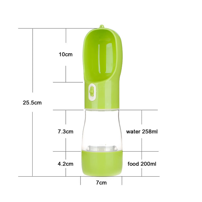 Dog's Travel Water Bottle with Spoon - wnkrs