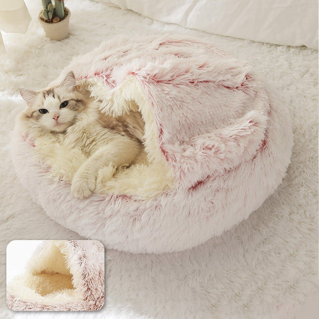 Cats Round Plush Bed - wnkrs