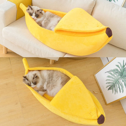 Banana Shaped Cat Bed - wnkrs