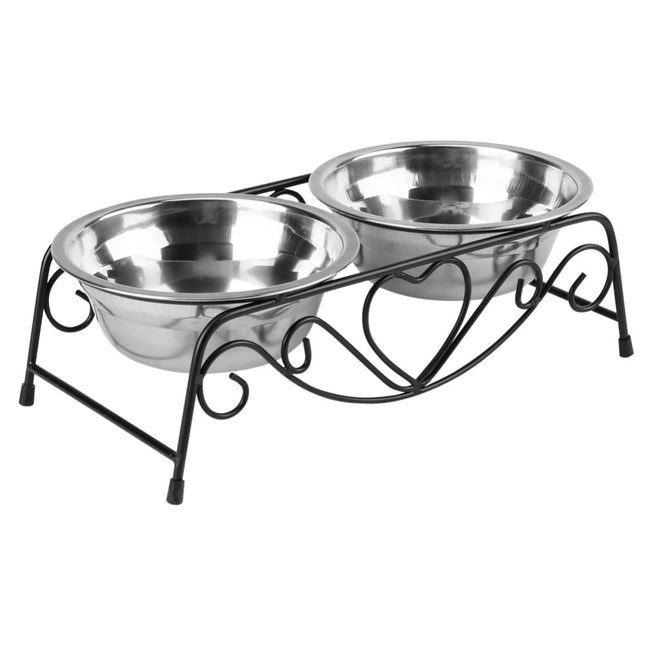 Double Stainless Steel Feeding and Watering Bowls - wnkrs