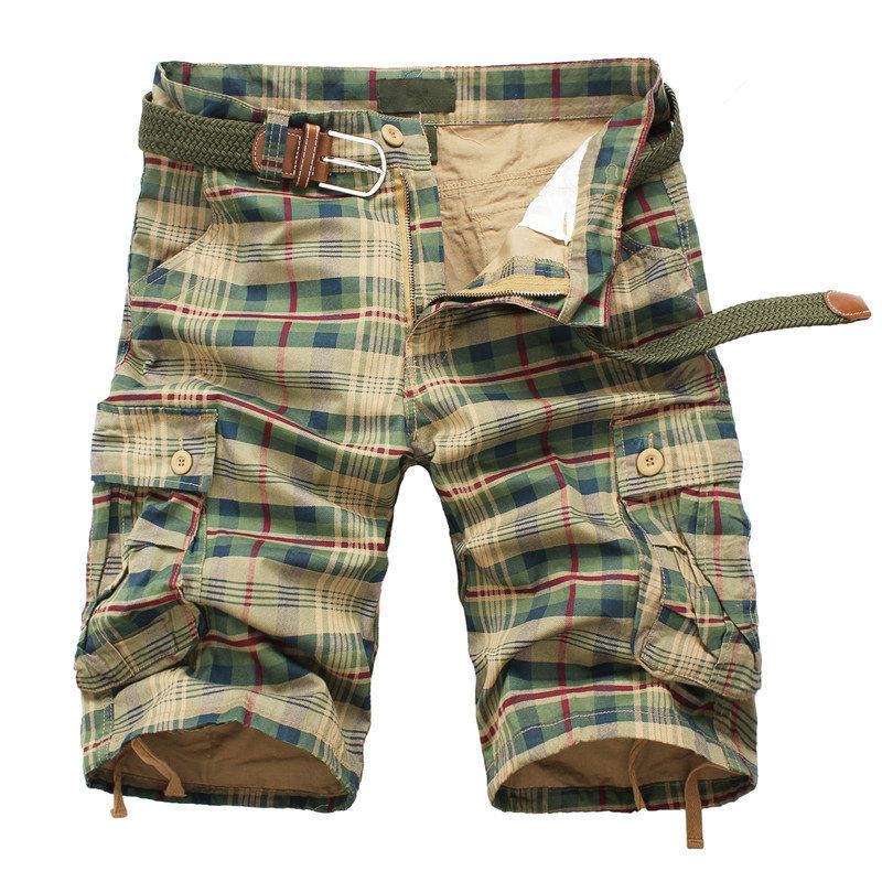 Men's Plaid Beach Shorts