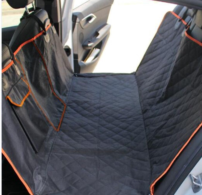 Dog's Contrast Trim Car Seat Cover