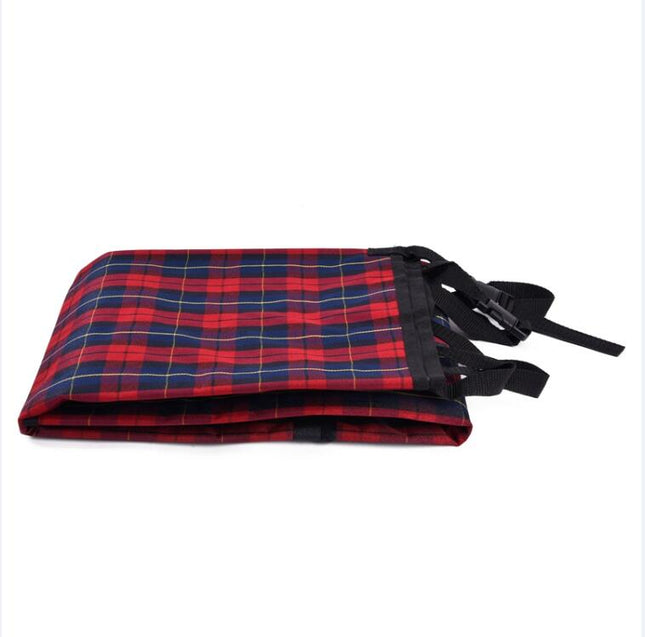 Dog's Plaid Pattern Car Seat Cover - wnkrs
