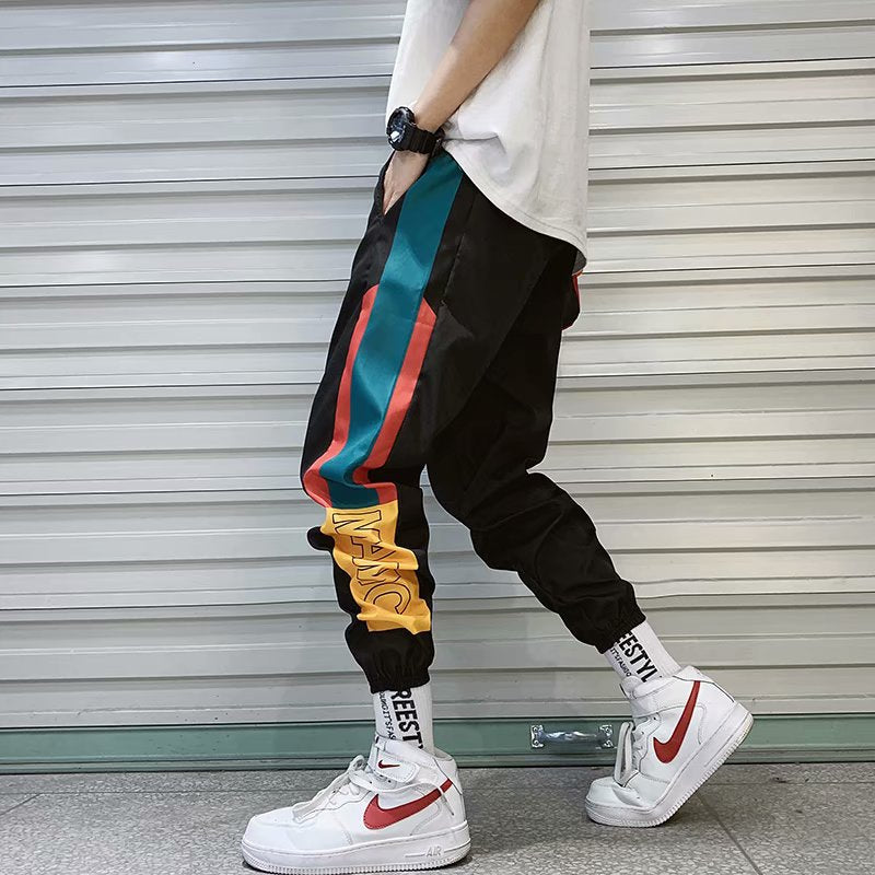 Men's Color Block Style Pants
